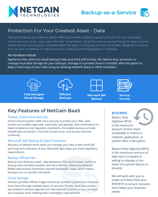 Data Sheet Image - BaaS